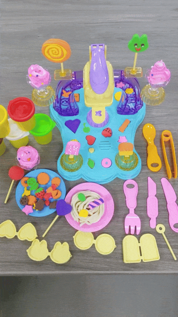 DIY Ice Cream Clay Set with Light & Music