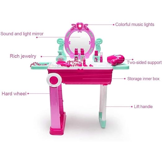 Beauty Makeup Trolley Set