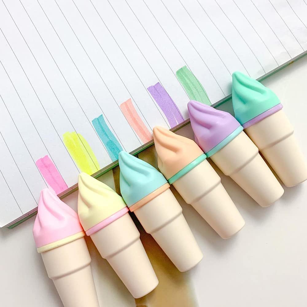Ice-Cream Cone Highlighters (Pack of 6)