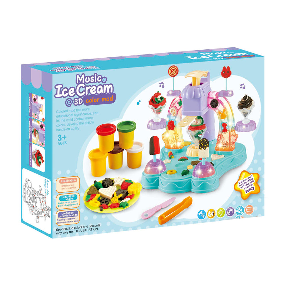 DIY Ice Cream Clay Set with Light & Music