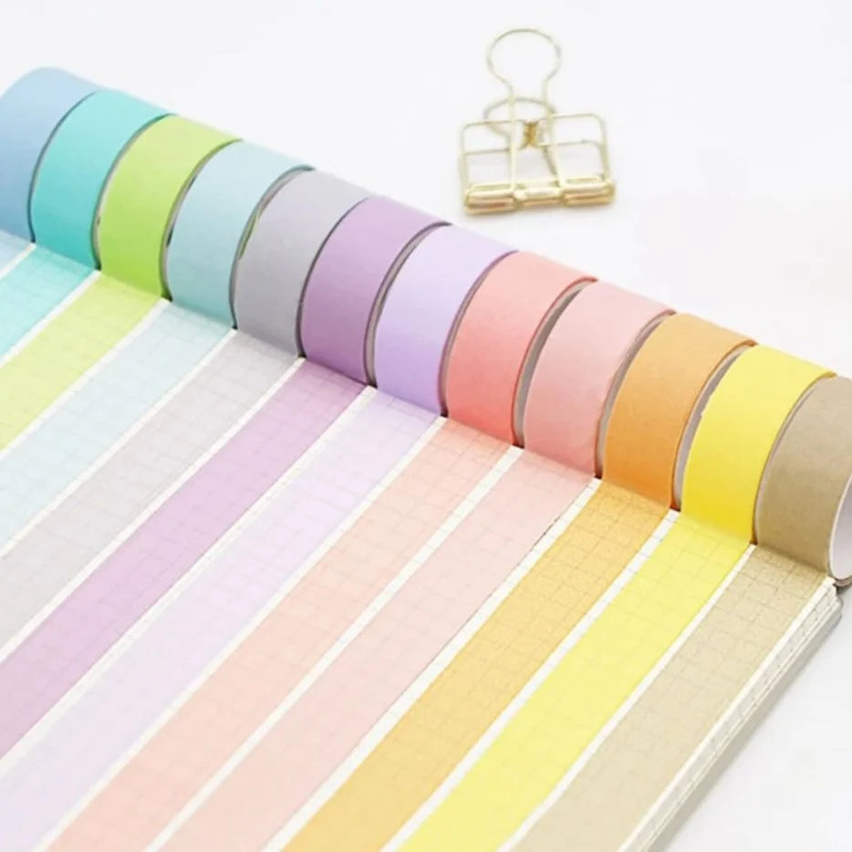 Pastel Paper Washi Tape (Set of 10)