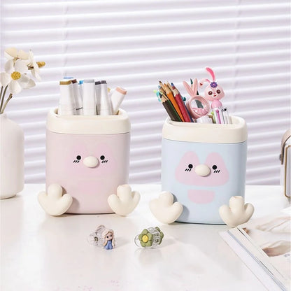 Kawaii Duck Pen Stand with Sharpener