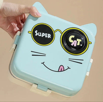 Crazy Cat Stainless Steel Bento Lunch Box