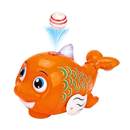 Cute Fish with Flying Ball