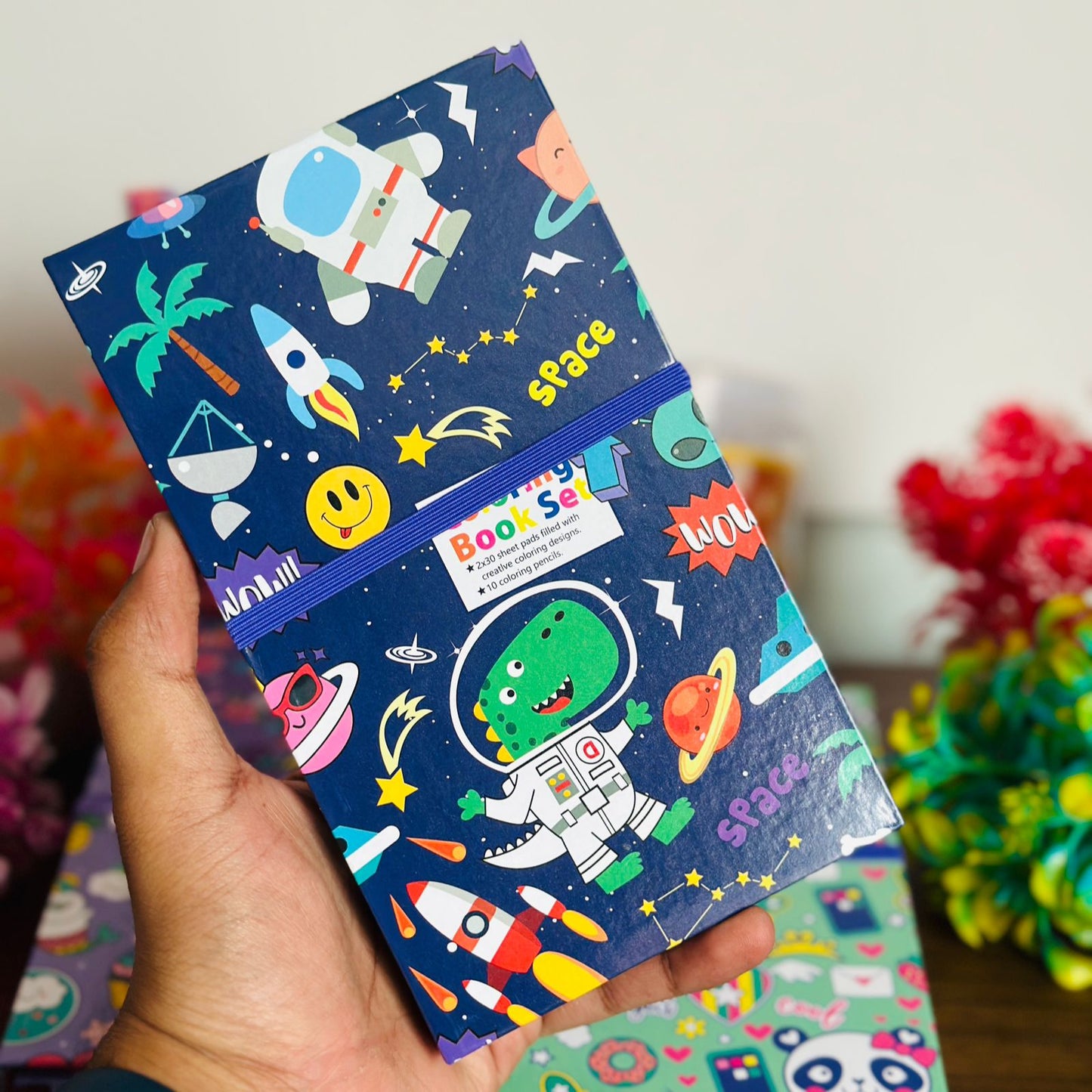Coloring Book Set with Scratch Book