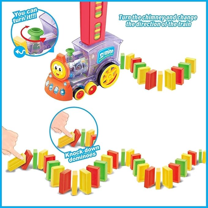 Domino Train Blocks Set (60 Pcs)