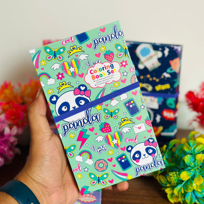 Coloring Book Set with Scratch Book