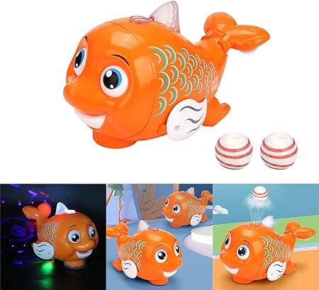 Cute Fish with Flying Ball