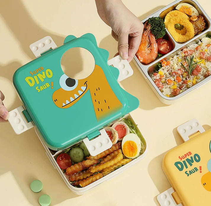 Dear Dino Stainless Steel Bento Lunch Box