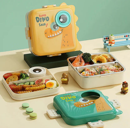 Dear Dino Stainless Steel Bento Lunch Box