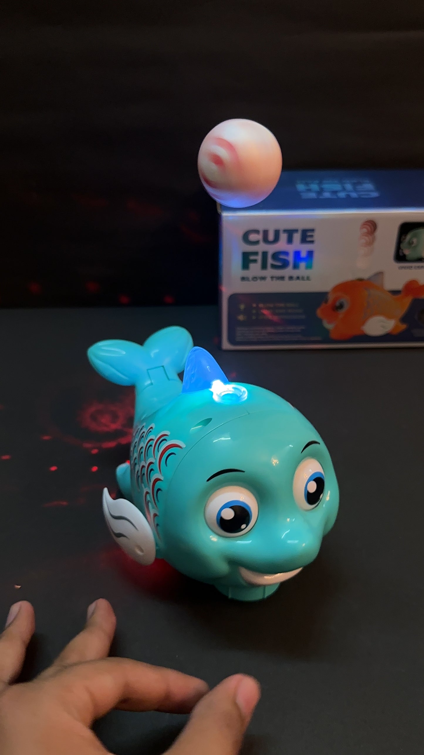 Cute Fish with Flying Ball