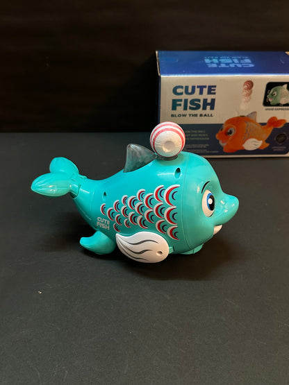 Cute Fish with Flying Ball