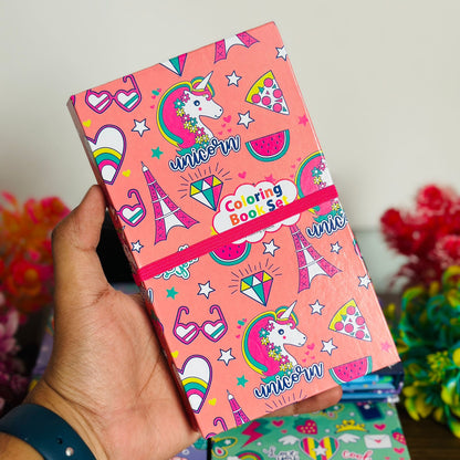 Coloring Book Set with Scratch Book