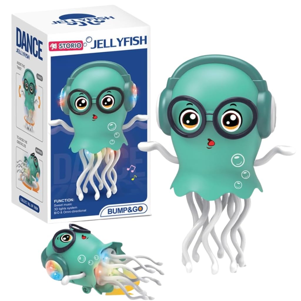 Dancing Jellyfish Bump and Go with Music