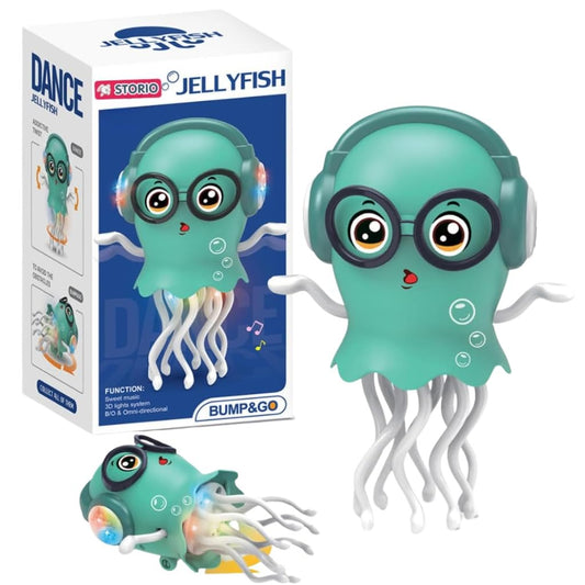 Dancing Jellyfish Bump and Go with Music