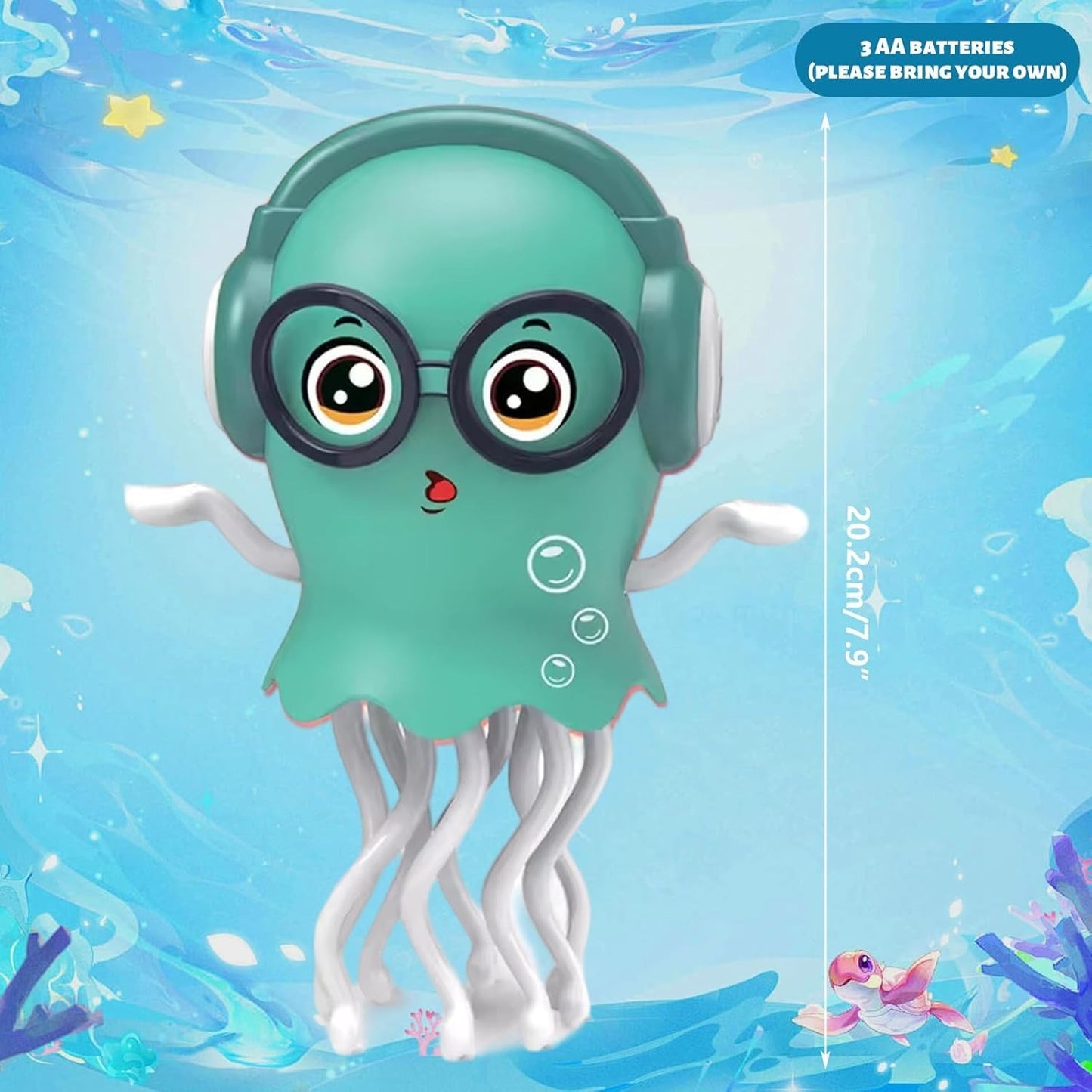 Dancing Jellyfish Bump and Go with Music