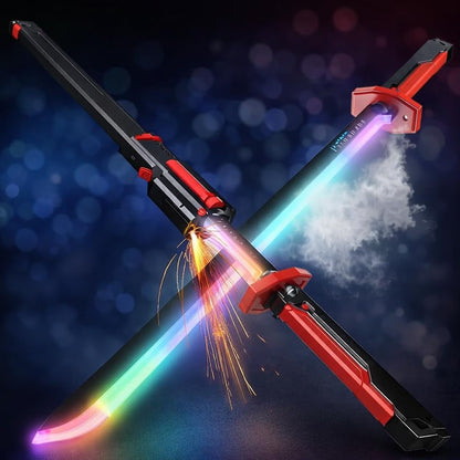 Sparkling LED Katana Sword - Lights, Spark, Battle Sound and Smoke