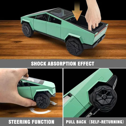 Tesla Cybertruck 1:28 Pull Back Die Cast Metal Car
