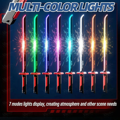 Sparkling LED Katana Sword - Lights, Spark, Battle Sound and Smoke
