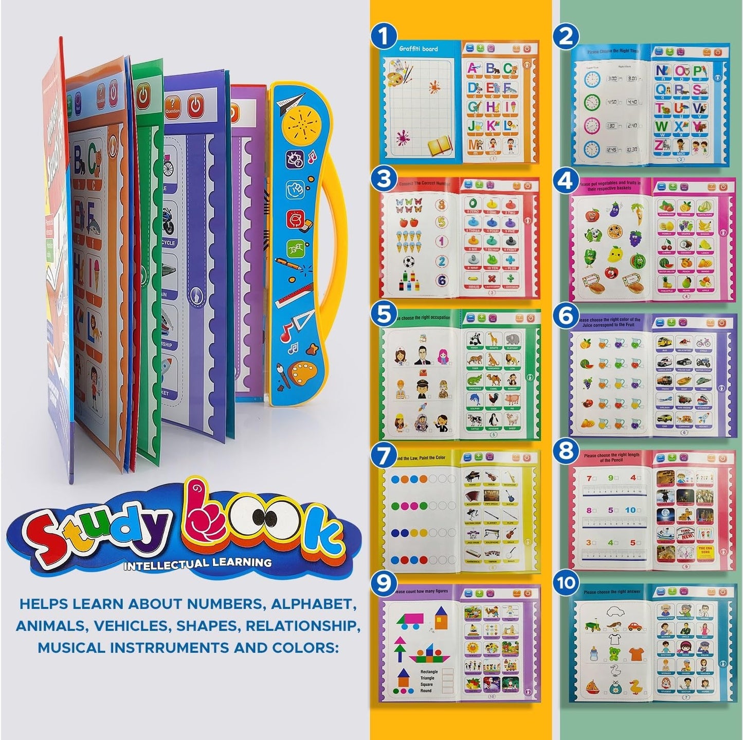 Intelligence Book for Kids | 3+ years