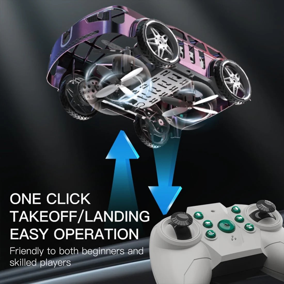 2 in 1 RC Flying Car Drone