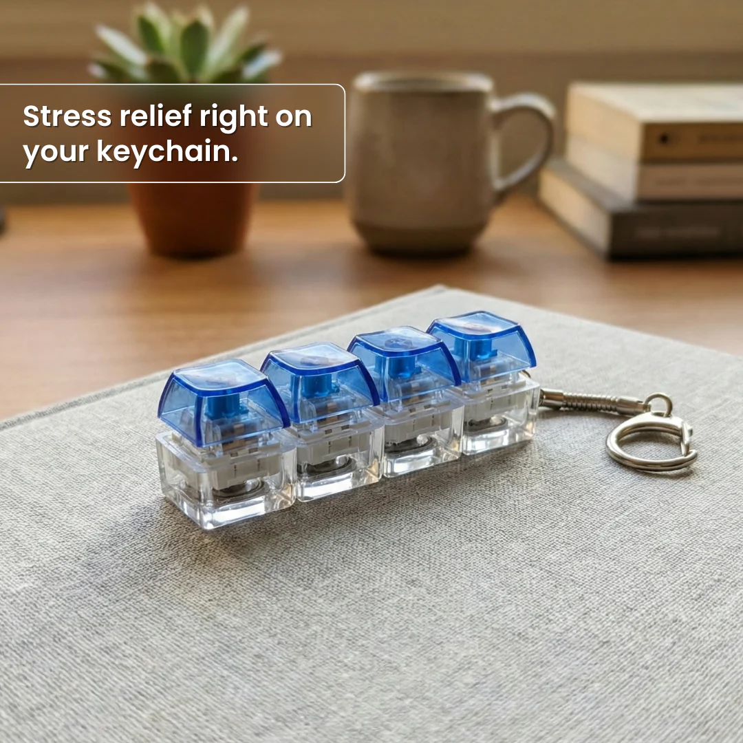 Fidget Keyboard Keychain