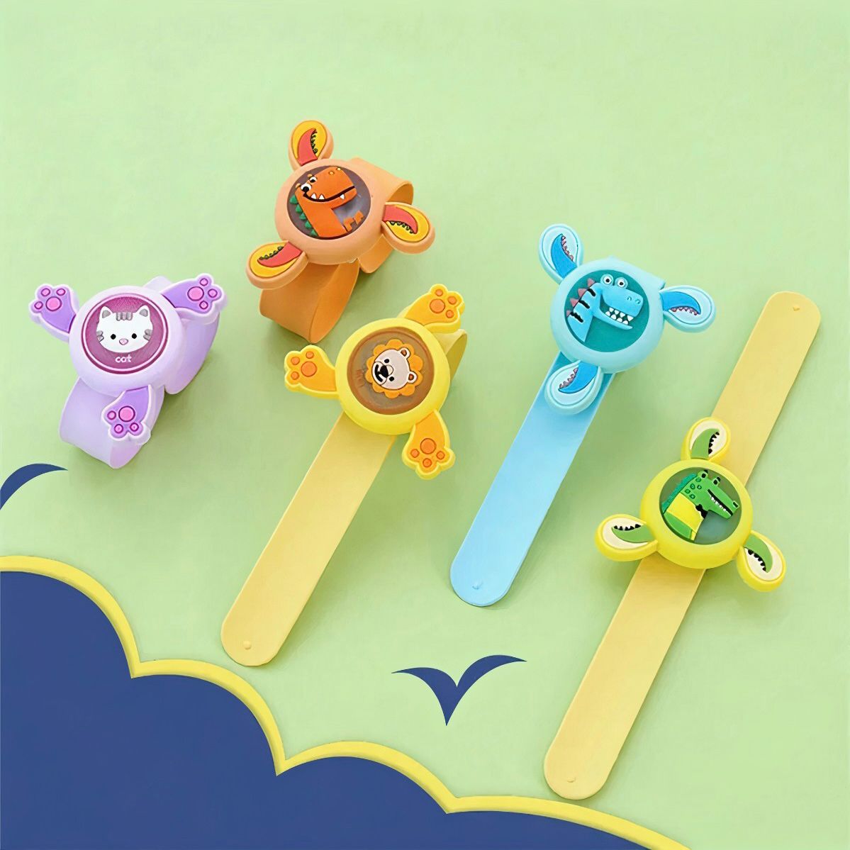 Cute Cartoon LED Spinner Band